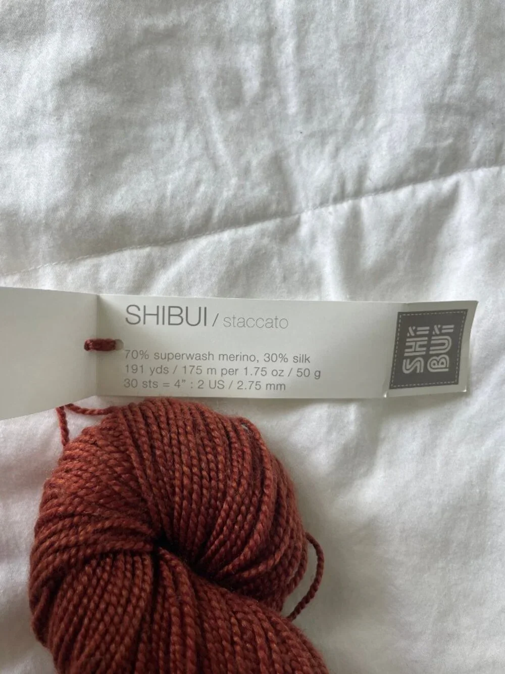 Shibui Knits Staccato Merino Wool Silk Fingering Weight Yarn